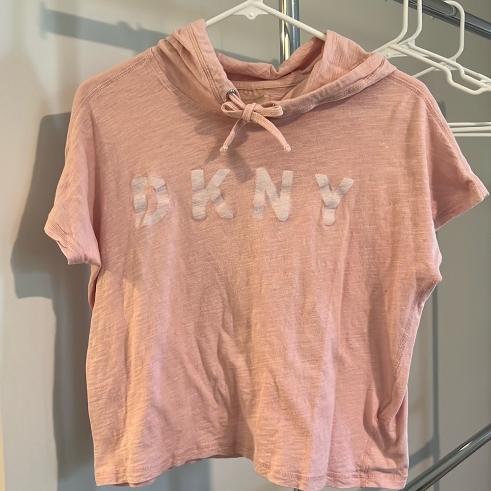 DKNY Sport hooded slub s/s tee- XS